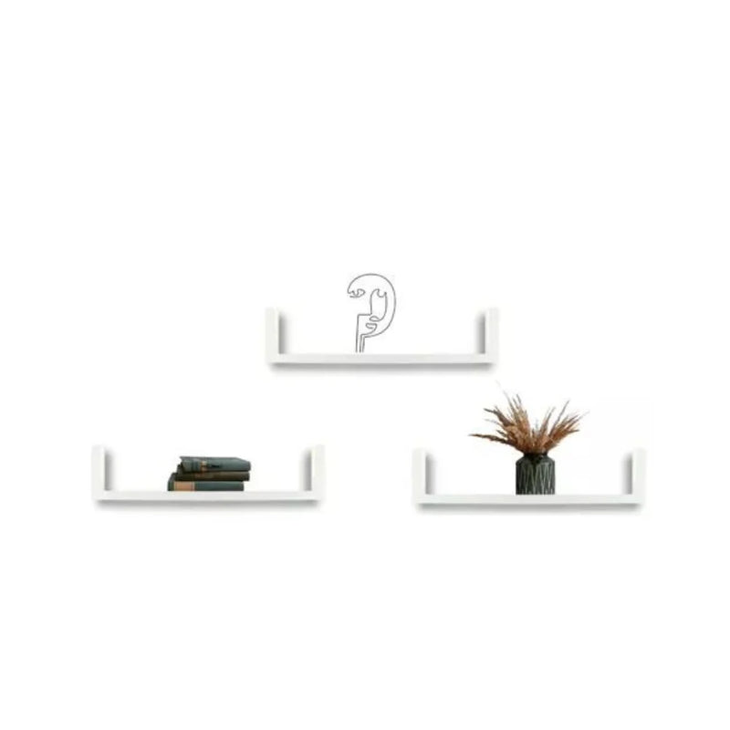 Conjunto de Prateleiras Decorativas Minimalistas - Click Shop