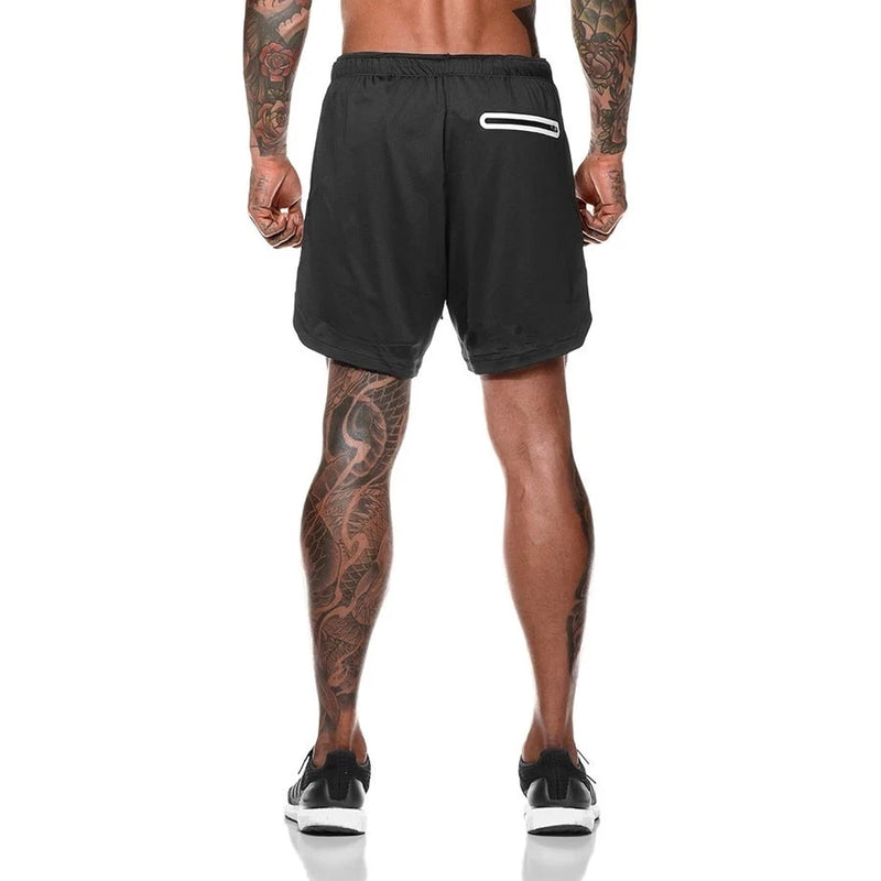 Shorts Esportivos Masculino Para Treino 2 em 1