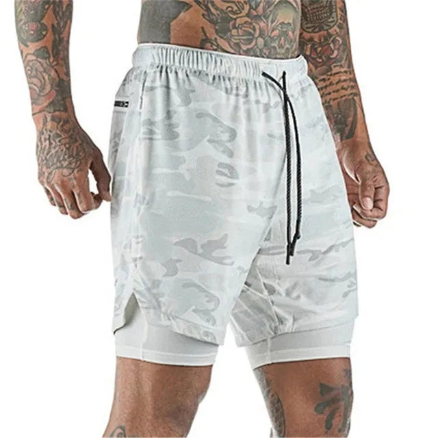 Shorts Esportivos Masculino Para Treino 2 em 1