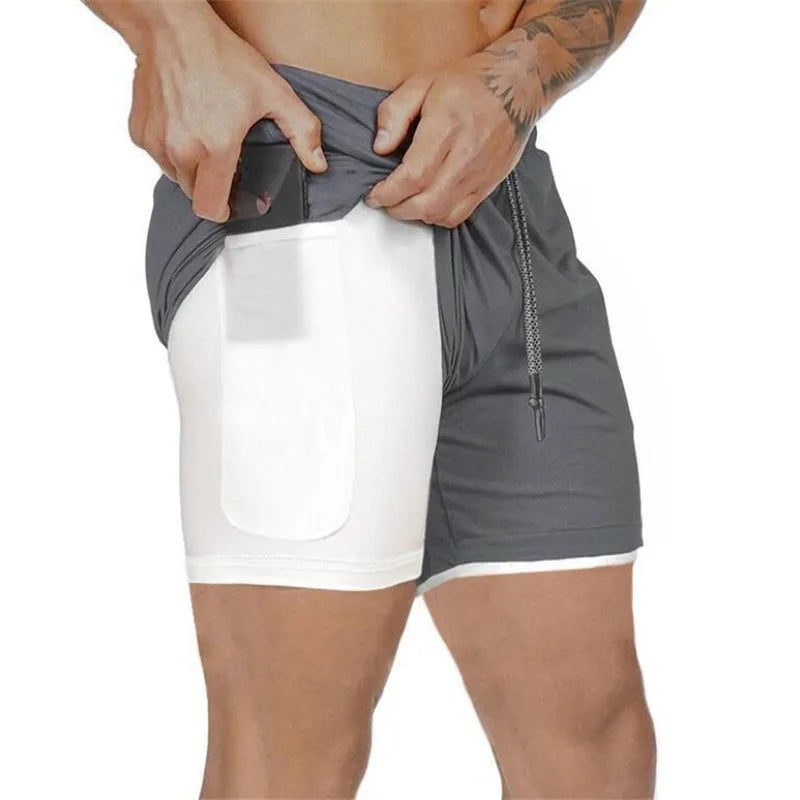 Shorts Esportivos Masculino Para Treino 2 em 1